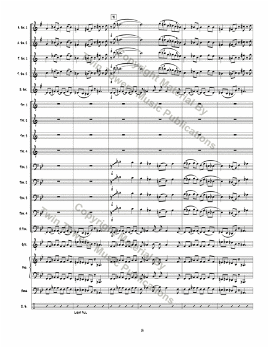 Possum Valley Shuffle Jazz Ensemble scores gallery preview page 18