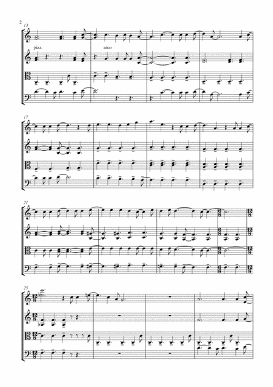 You're My Best Friend String Quartet scores gallery preview page 2