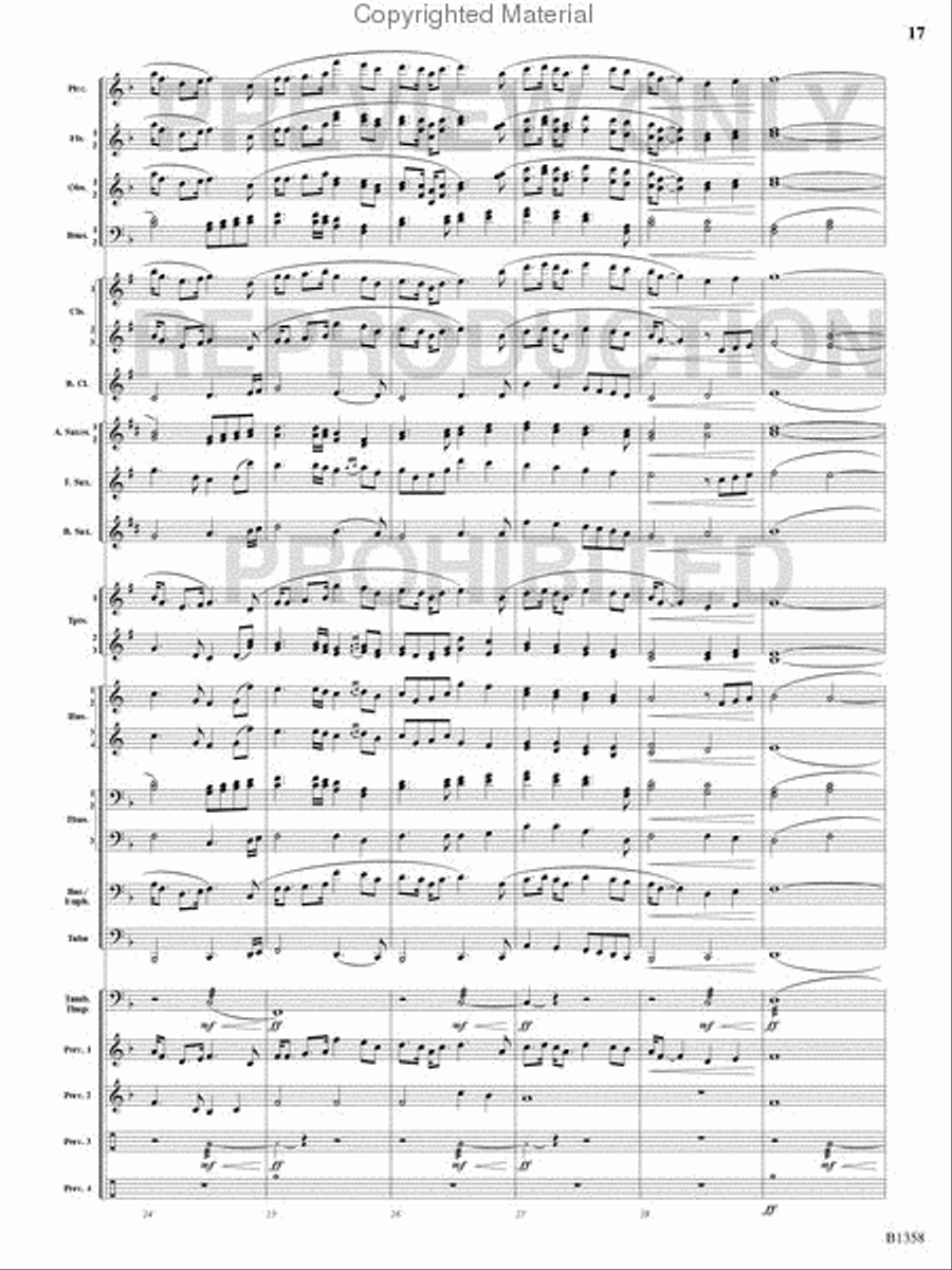 Three Celtic Dances Concert Band scores gallery preview page 16