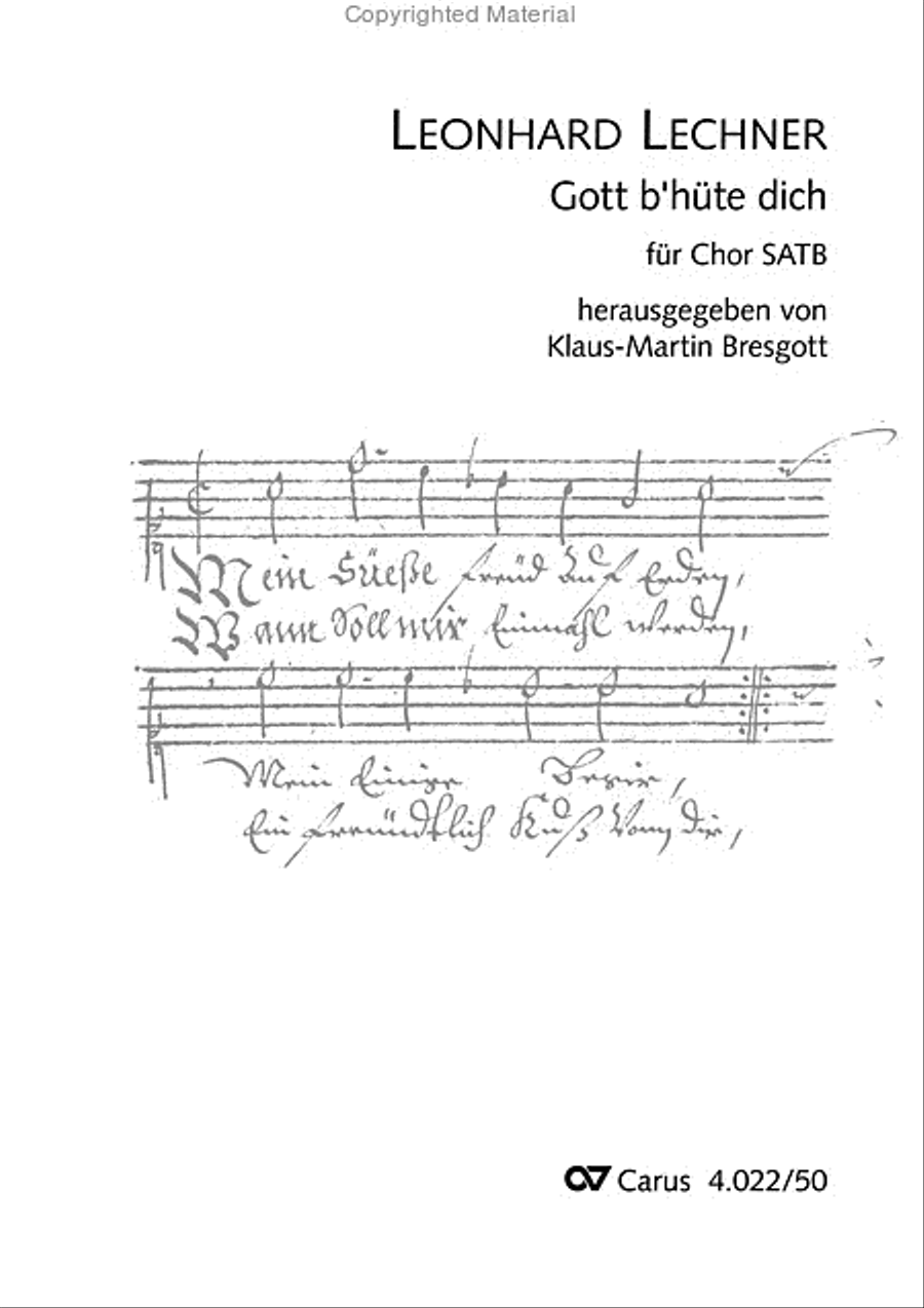 Gott bh!te dich 4-Part scores gallery preview page 2
