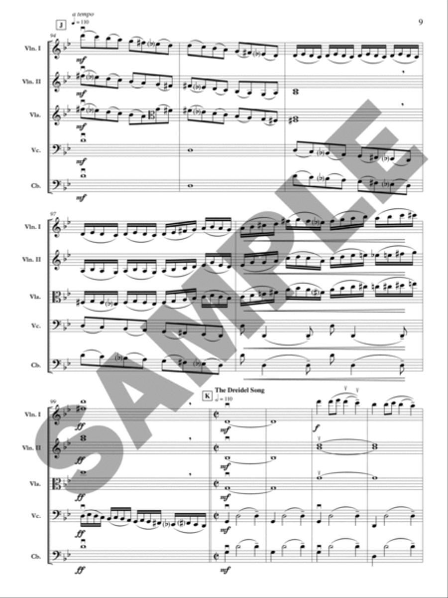 Classic Hanukkah Medley Classic Hanukkah Medley Orchestra scores gallery preview page 10