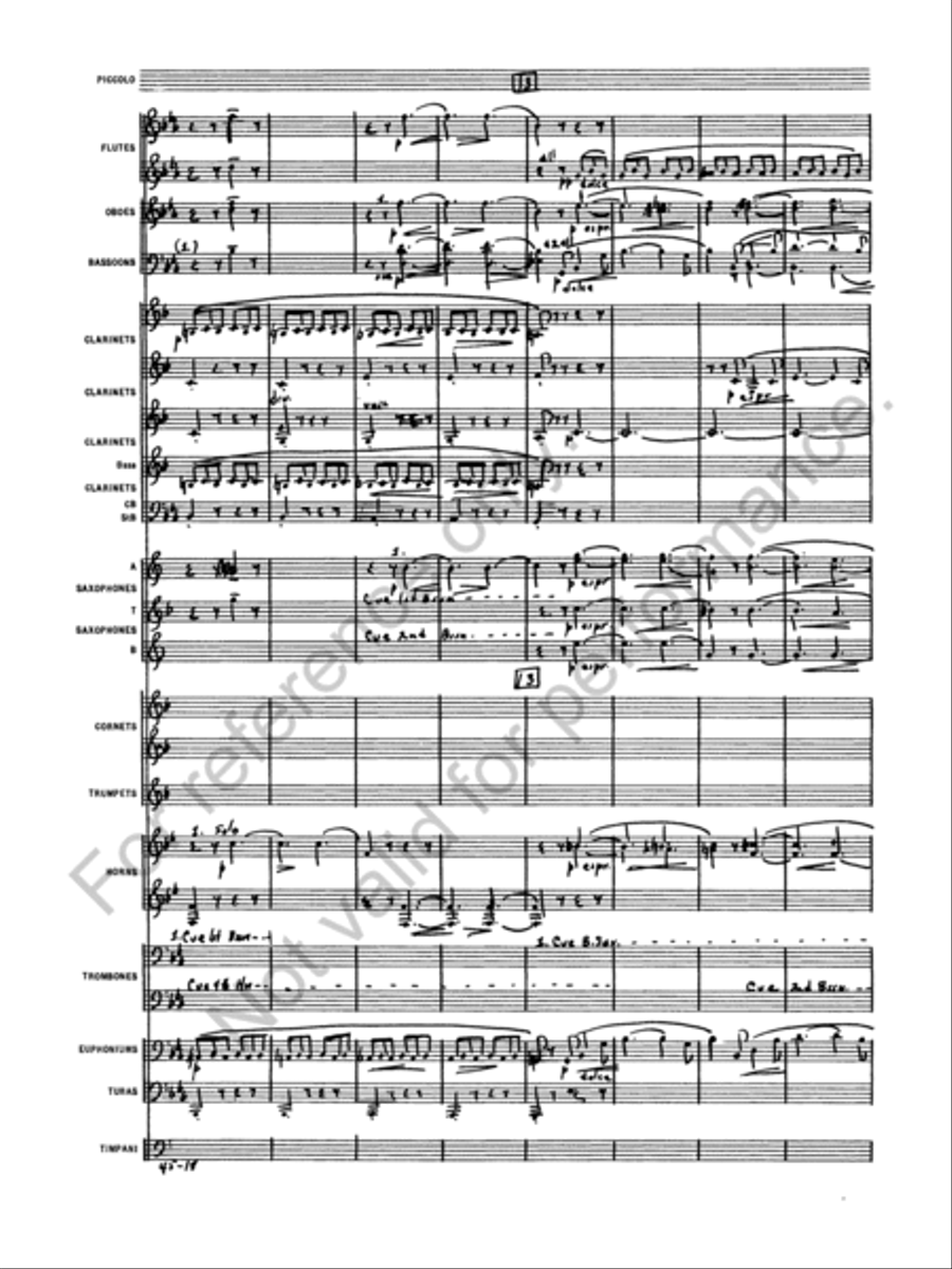 Symphony No. 1 Concert Band scores gallery preview page 21