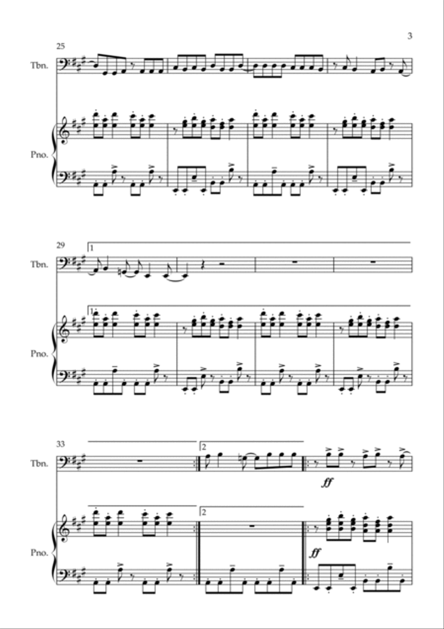 Bittersweet Symphony Piano scores gallery preview page 3