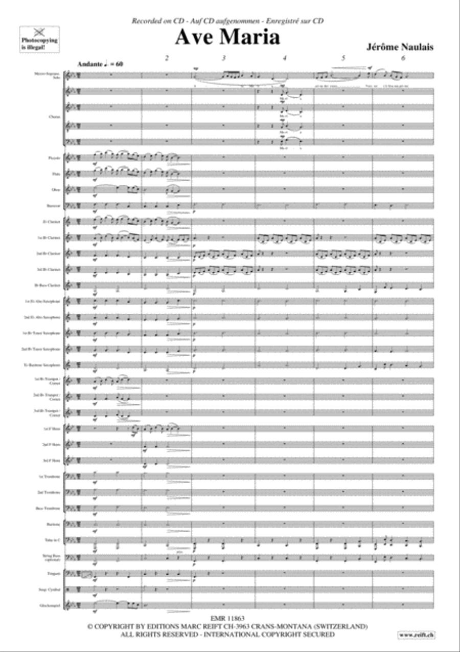Ave Maria Ave Maria 4-Part scores gallery preview page 3