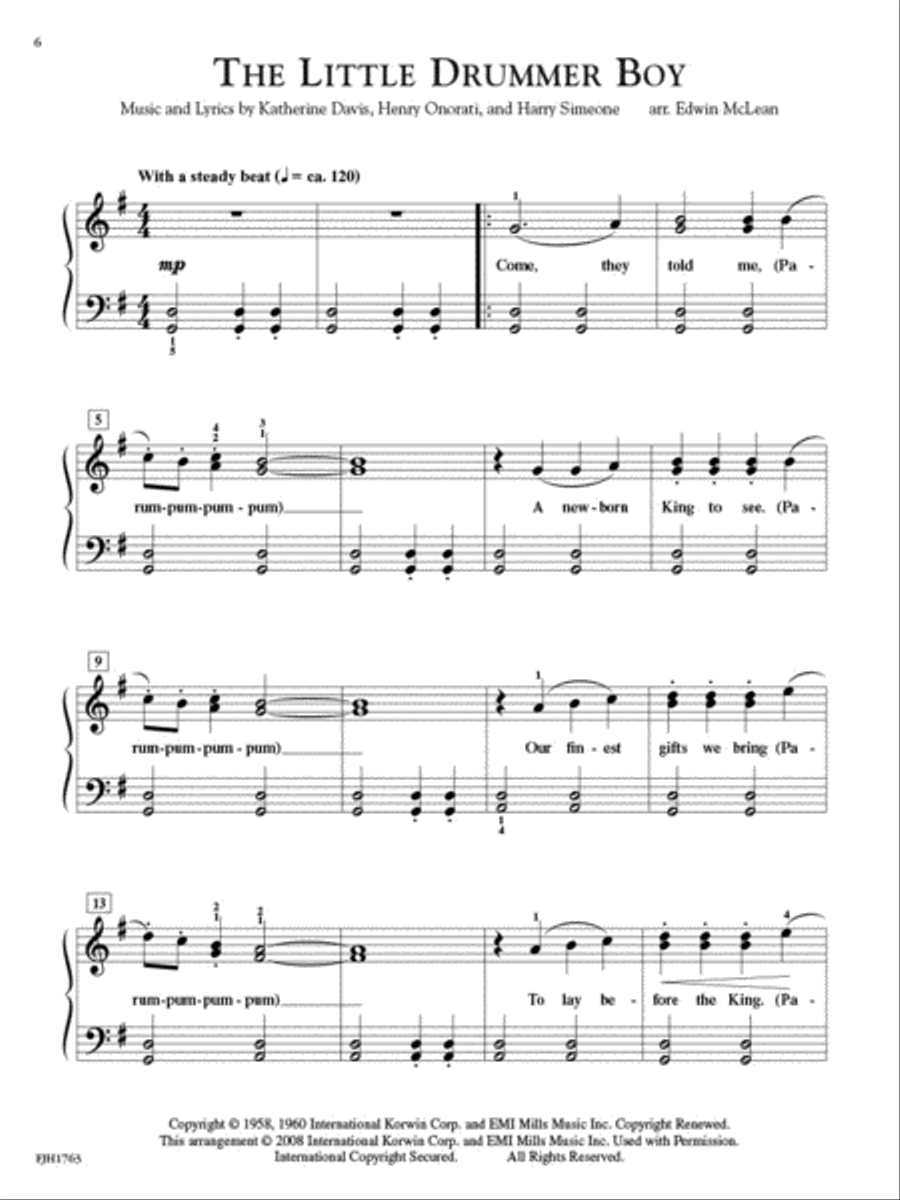 In Recital with Popular Christmas Music, Book 3 Piano Method scores gallery preview page 4