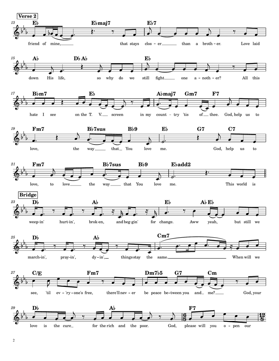 Help Us To Love Help Us To Love Piano scores gallery preview page 2