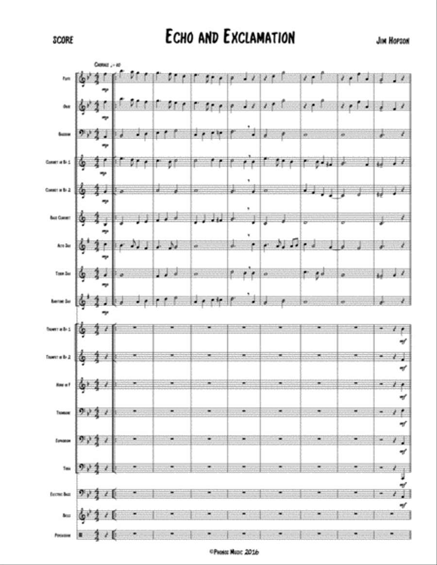 Echo and Exclamation Concert Band scores gallery preview page 3