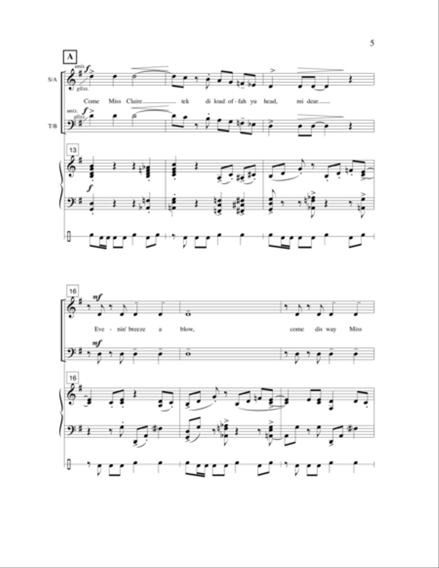 Evenin' Time 4-Part scores gallery preview page 7