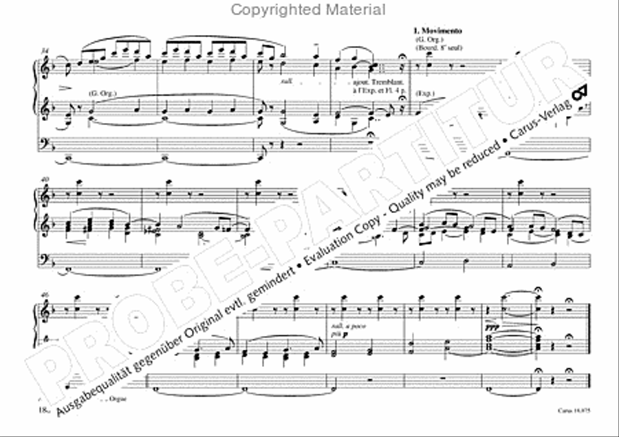 Freiburger Orgelbuch: Stammteil Organ Solo scores gallery preview page 189