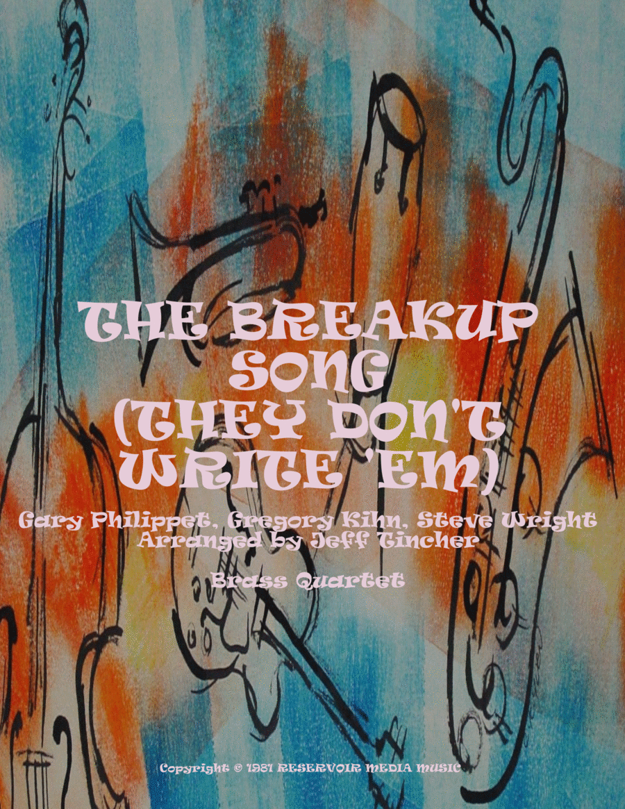 Breakup Song They Don't Write Em Brass Quartet scores gallery preview page 1