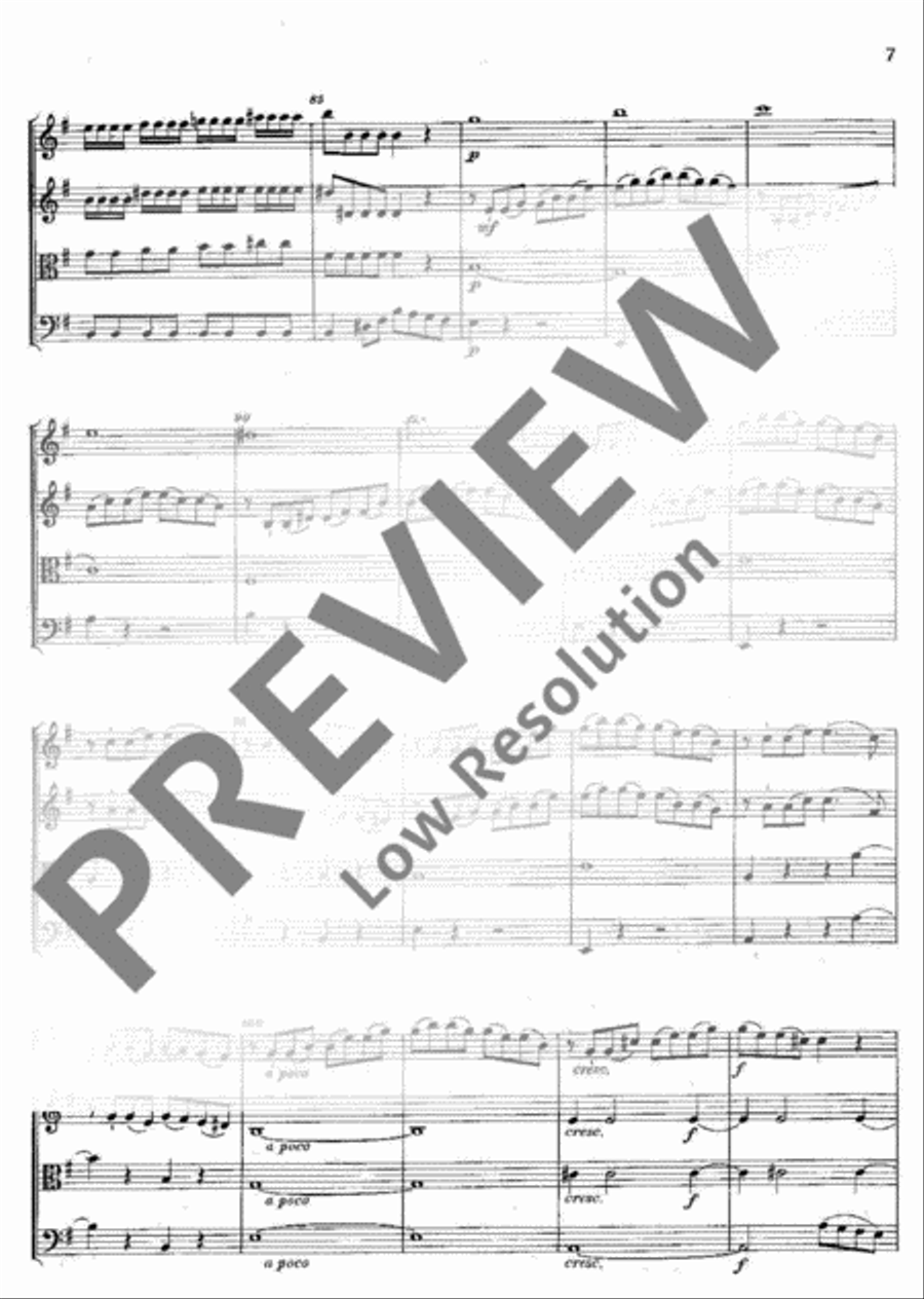 Quartet concertante G Major String Quartet scores gallery preview page 12