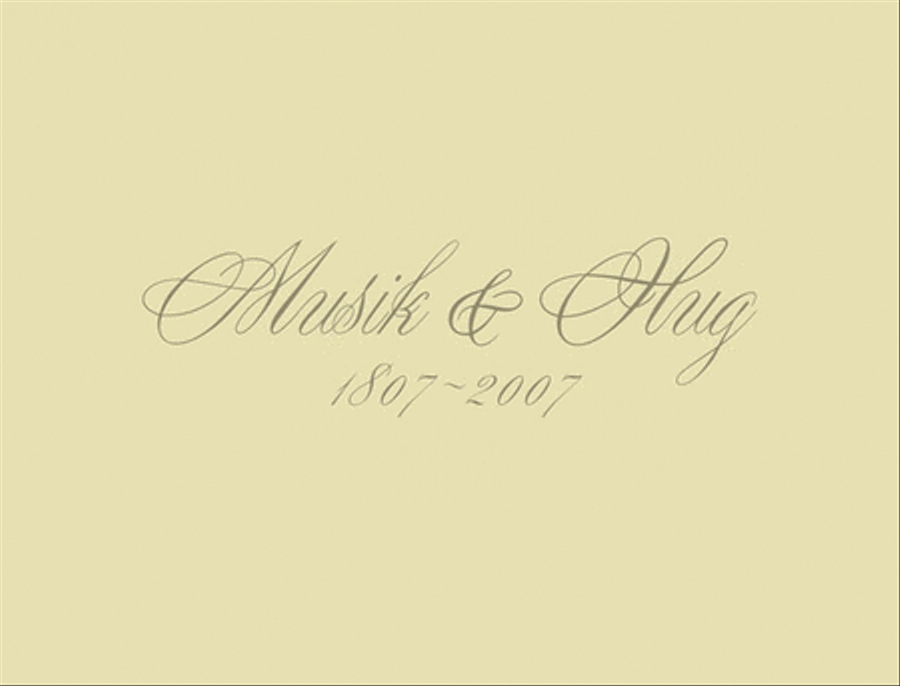 Hug Musikverlage 1807-2007 Collection / Songbook scores gallery preview page 1