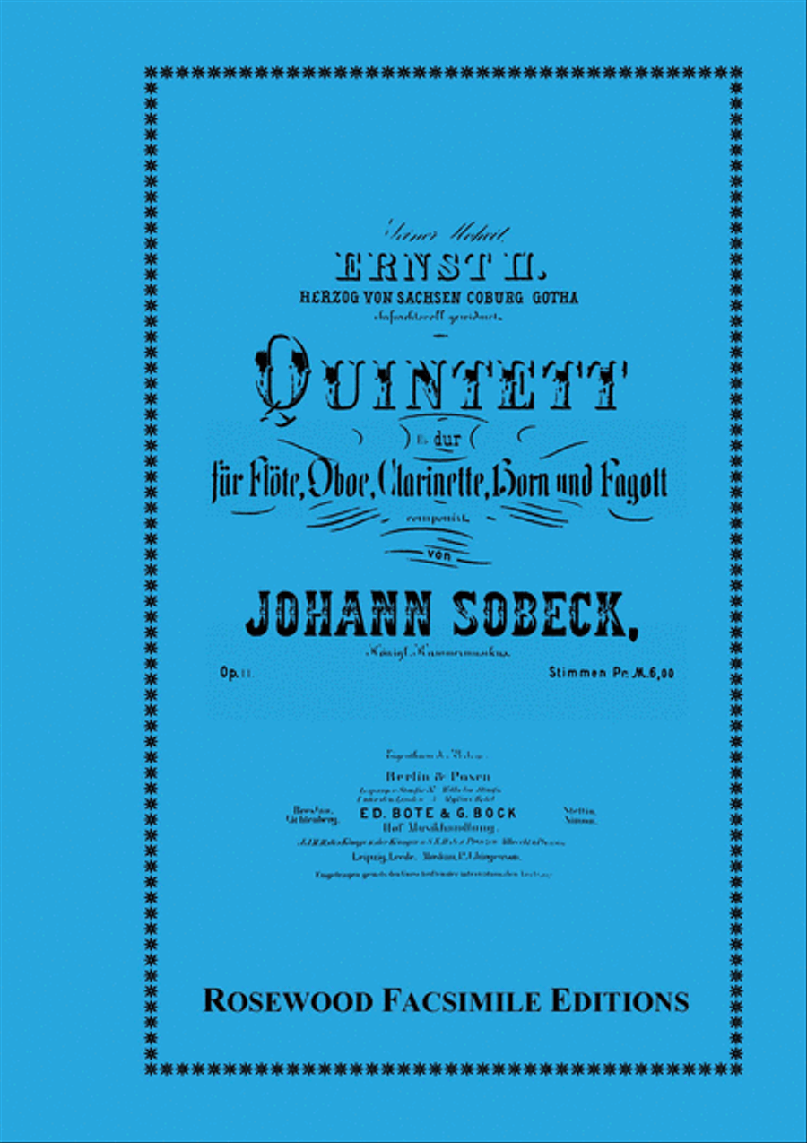Wind Quintet in Eb, Op. 11 Woodwind Quintet scores gallery preview page 1