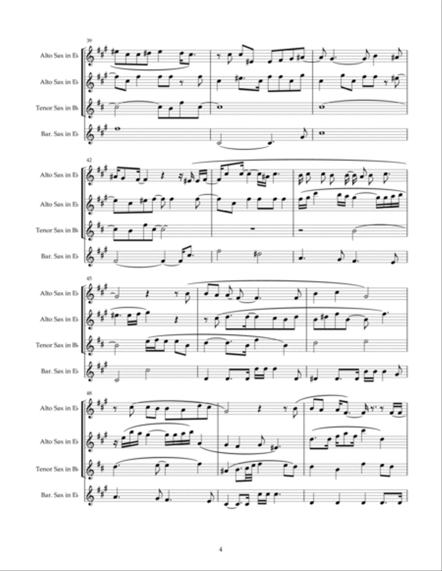 There Is A Voice Woodwind Quartet scores gallery preview page 5