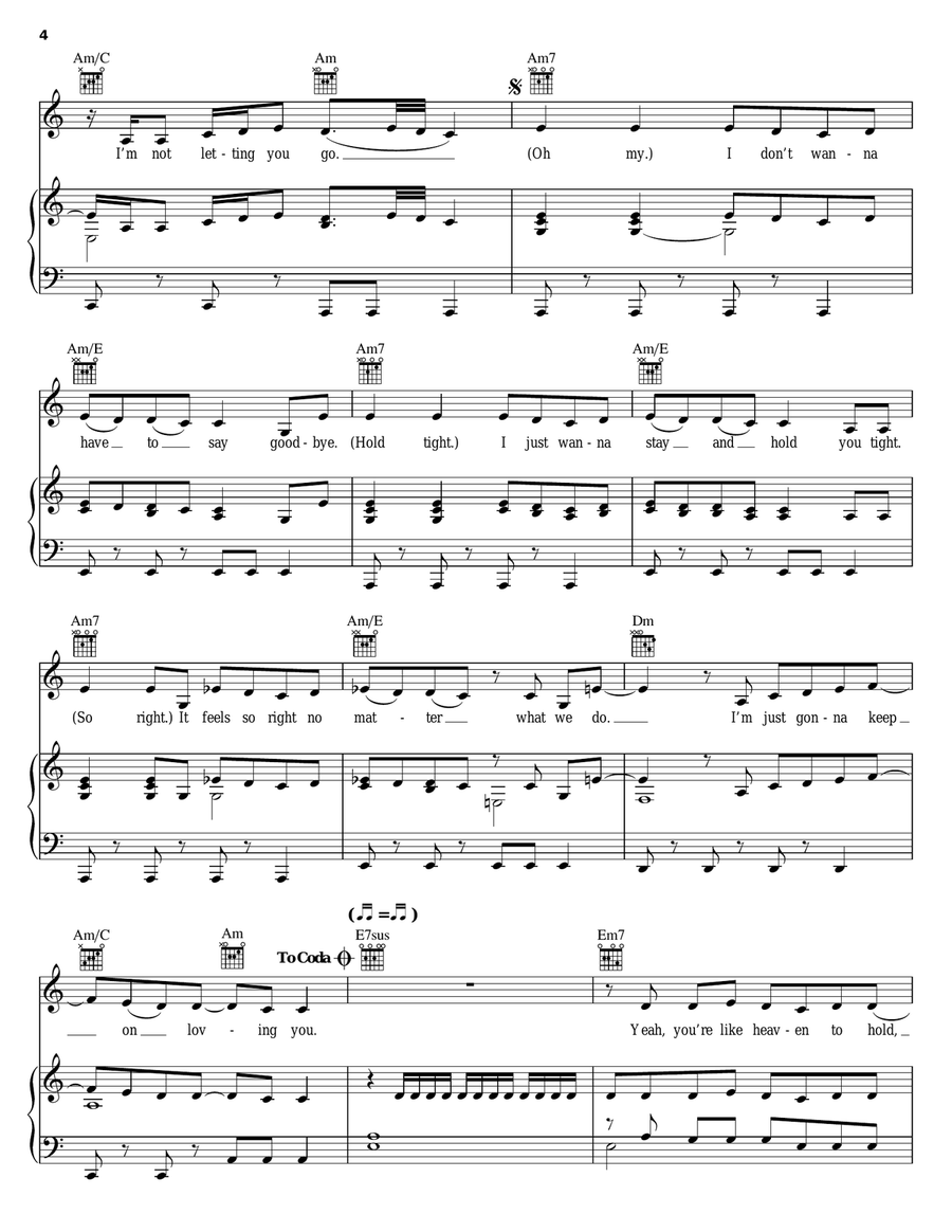 Loving You Piano, Vocal, Guitar scores gallery preview page 4