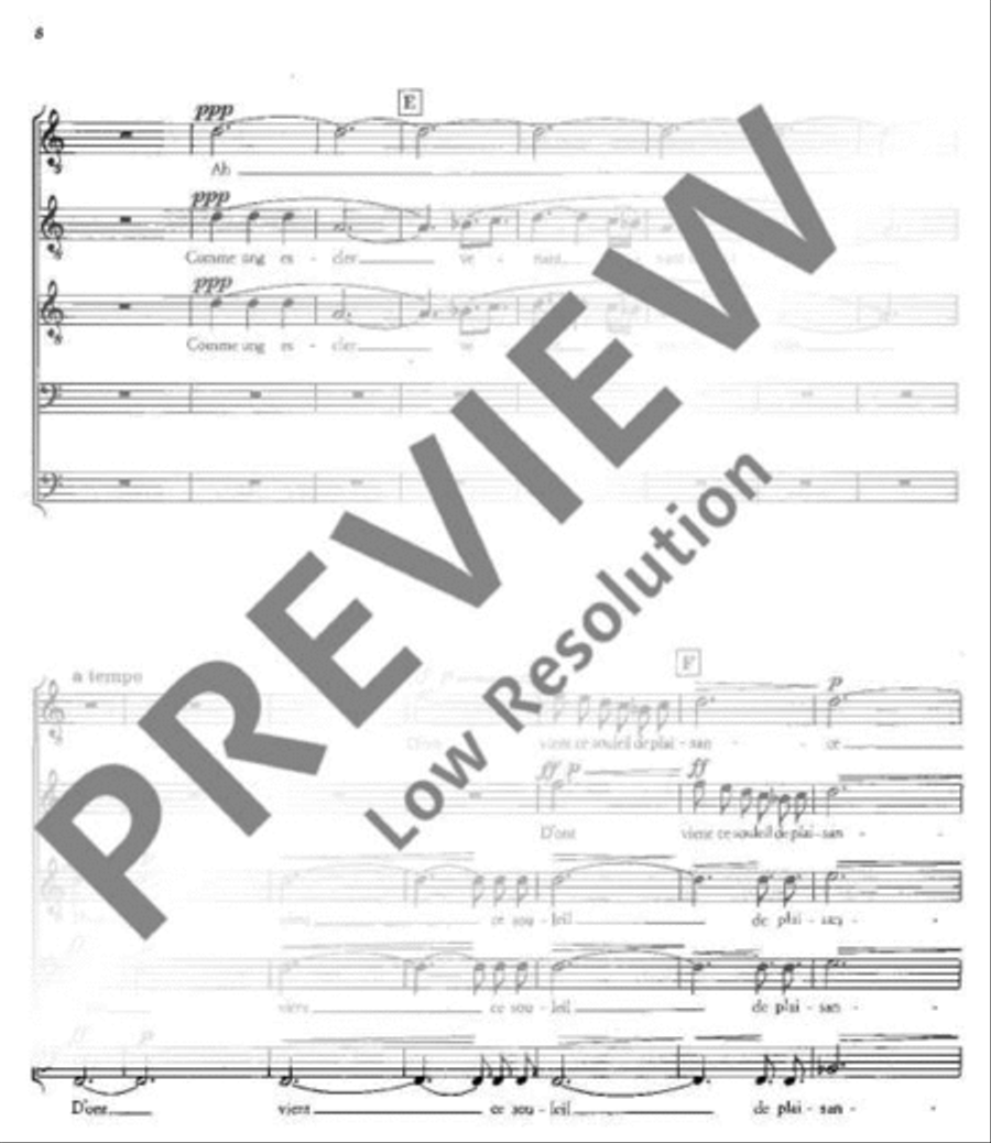 Drei französische Chöre Drei französische Chöre Mixed Choir scores gallery preview page 9