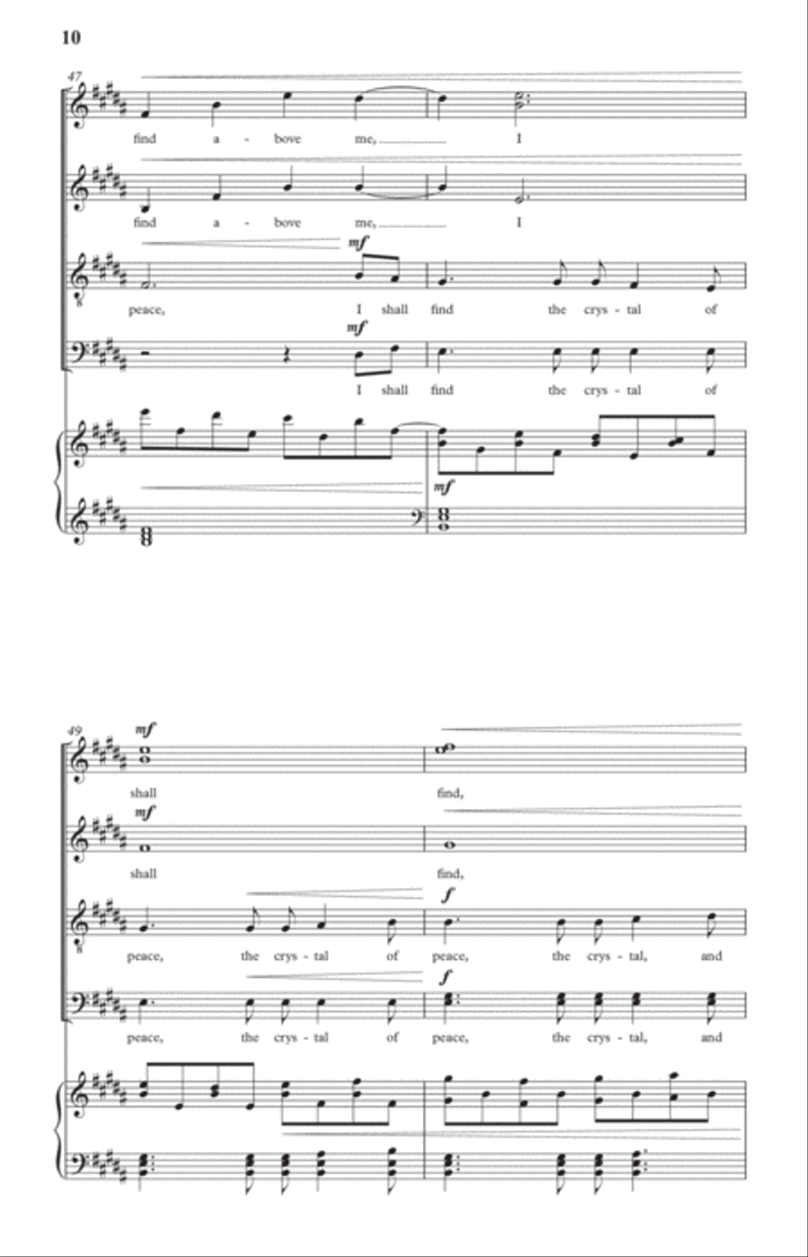 The Music of Stillness Divisi scores gallery preview page 14
