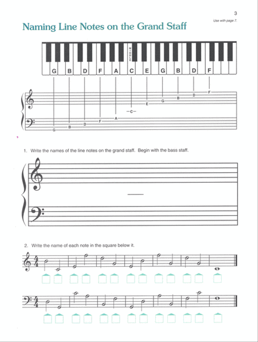 Alfred's Basic Piano Prep Course Notespeller, Book E Piano Method scores gallery preview page 2