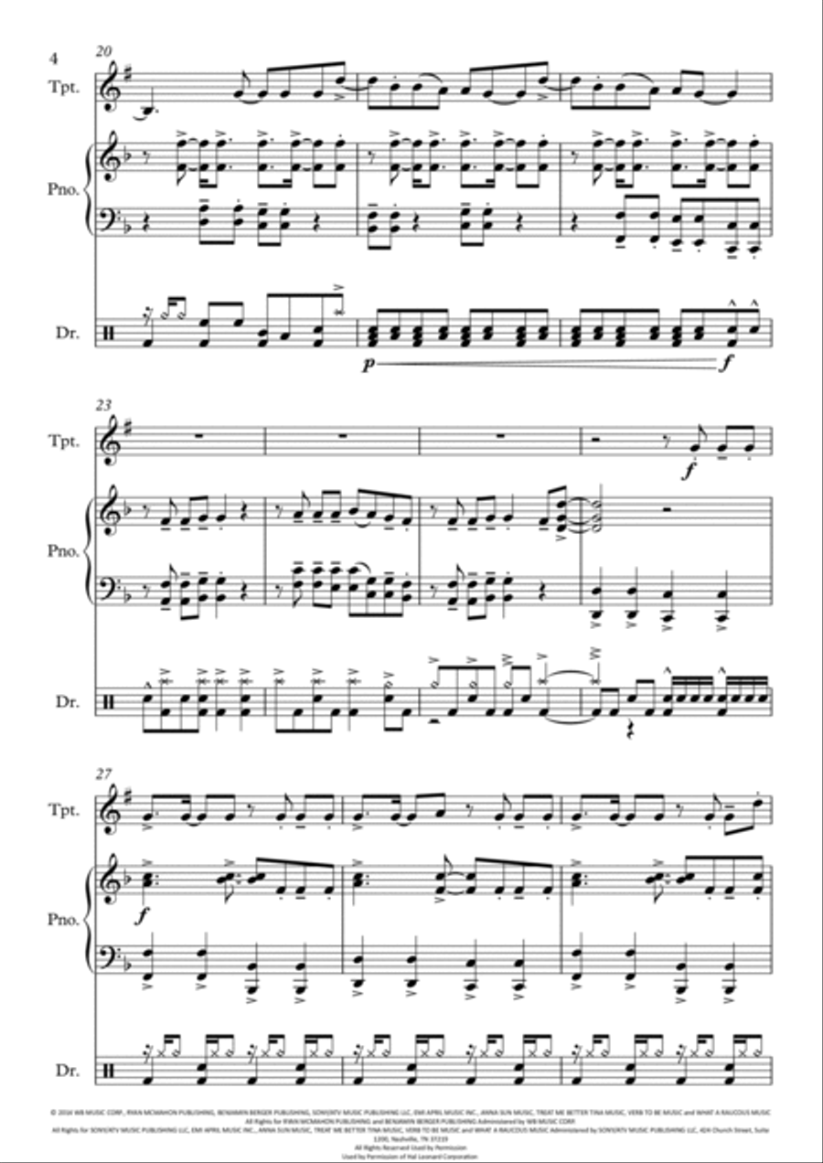 Shut Up And Dance Small Ensemble scores gallery preview page 5