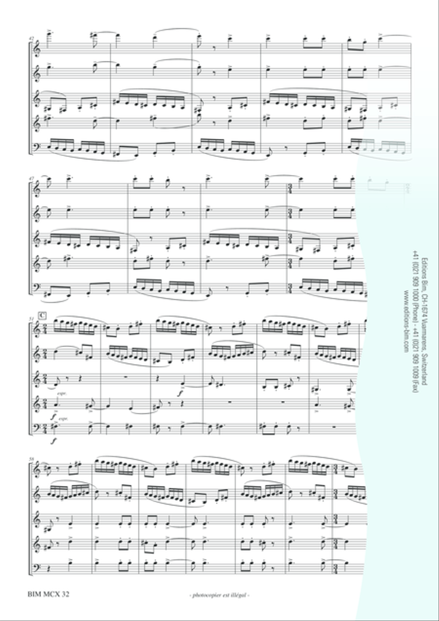 Omaggio a Verdi (1813-2003) Woodwind Quintet scores gallery preview page 5