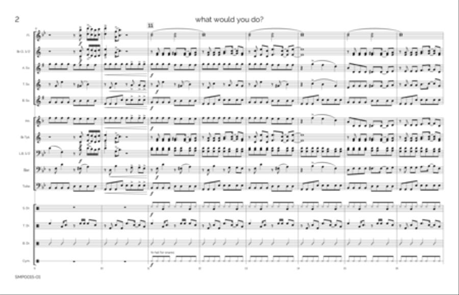 What Would You Do? Marching Band scores gallery preview page 3