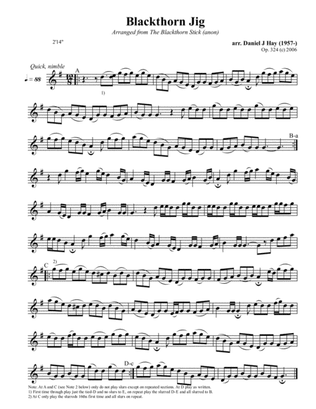 Blackthorn Jig (Opus 324) (Treble Solo)