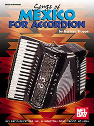 Book cover for Songs of Mexico for Accordion