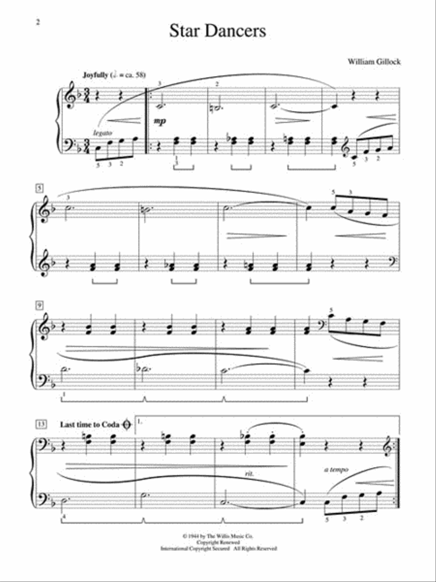 Star Dancers Star Dancers Piano scores gallery preview page 2