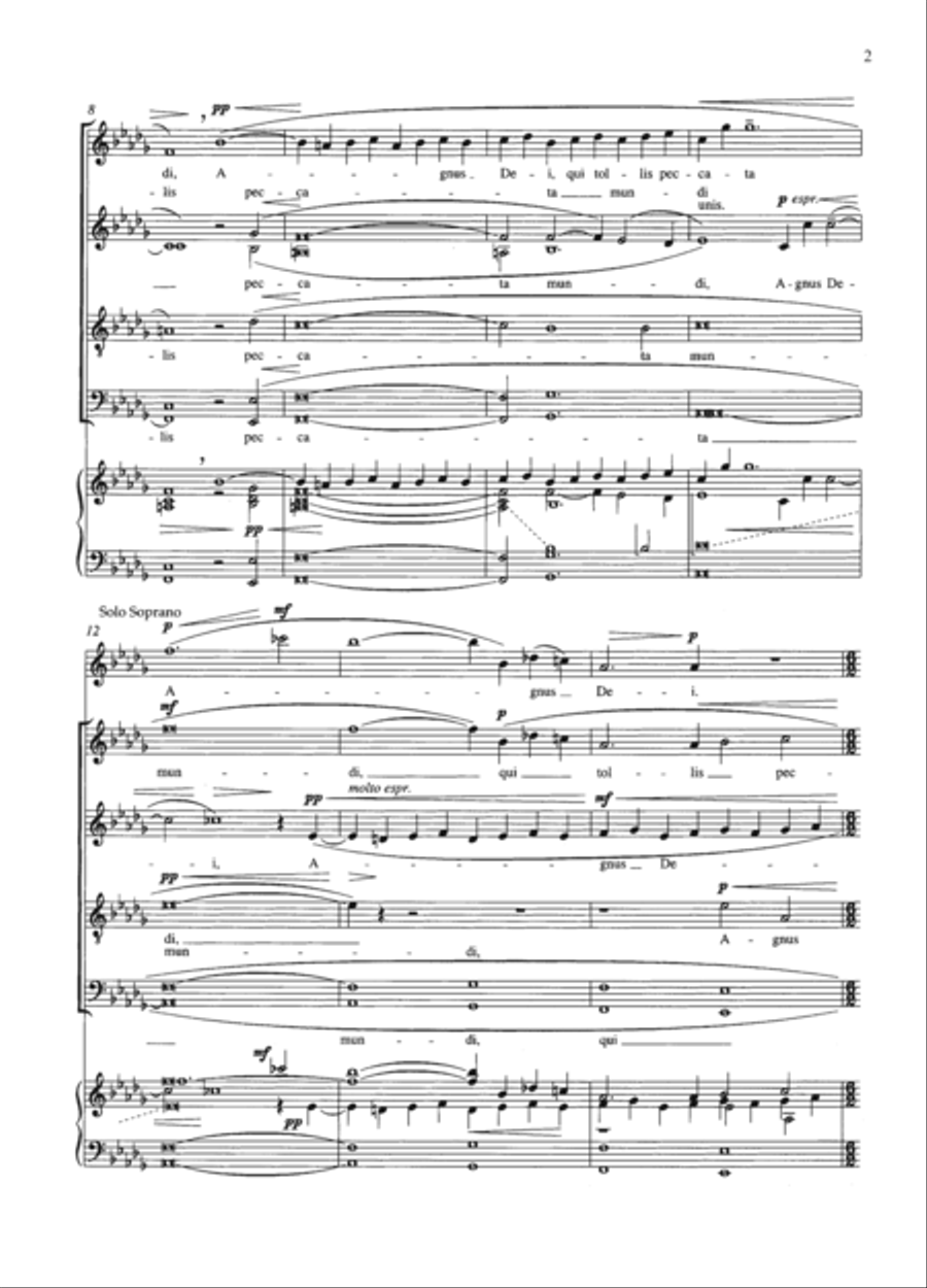 Agnus Dei Divisi scores gallery preview page 2