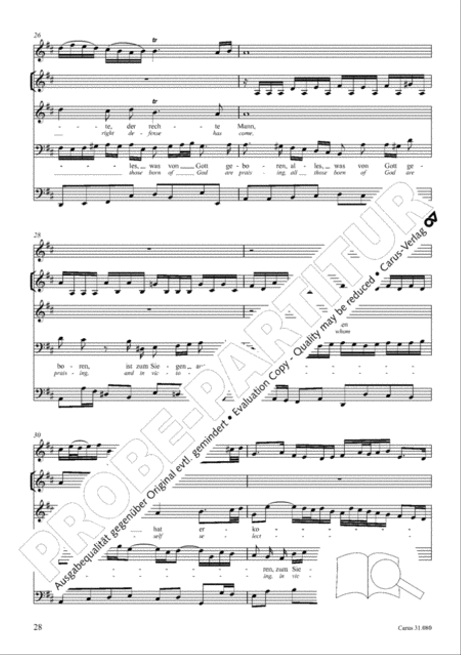 A mighty fortress is our God (Ein feste Burg ist unser Gott) 4-Part scores gallery preview page 29