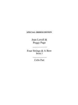 Four Strings And A Bow Book 3 (Cello Part)