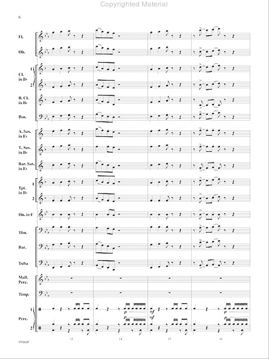 Will Drum for Food Concert Band scores gallery preview page 7