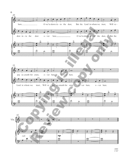 Famine Lament (Choral Score)