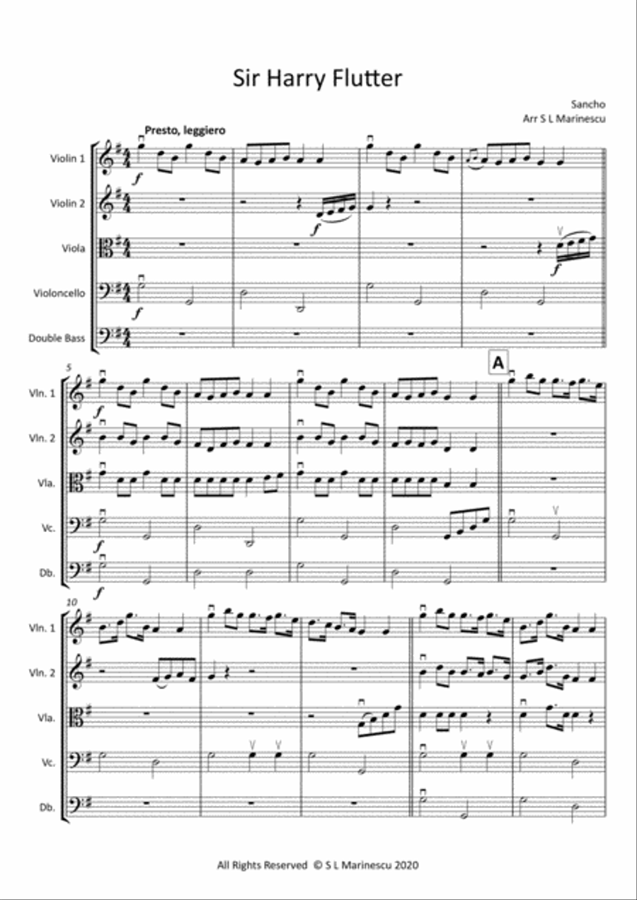 Sir Harry Flutter Sir Harry Flutter String Orchestra scores gallery preview page 2