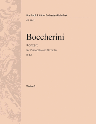 Book cover for Violoncello Concerto in B flat major