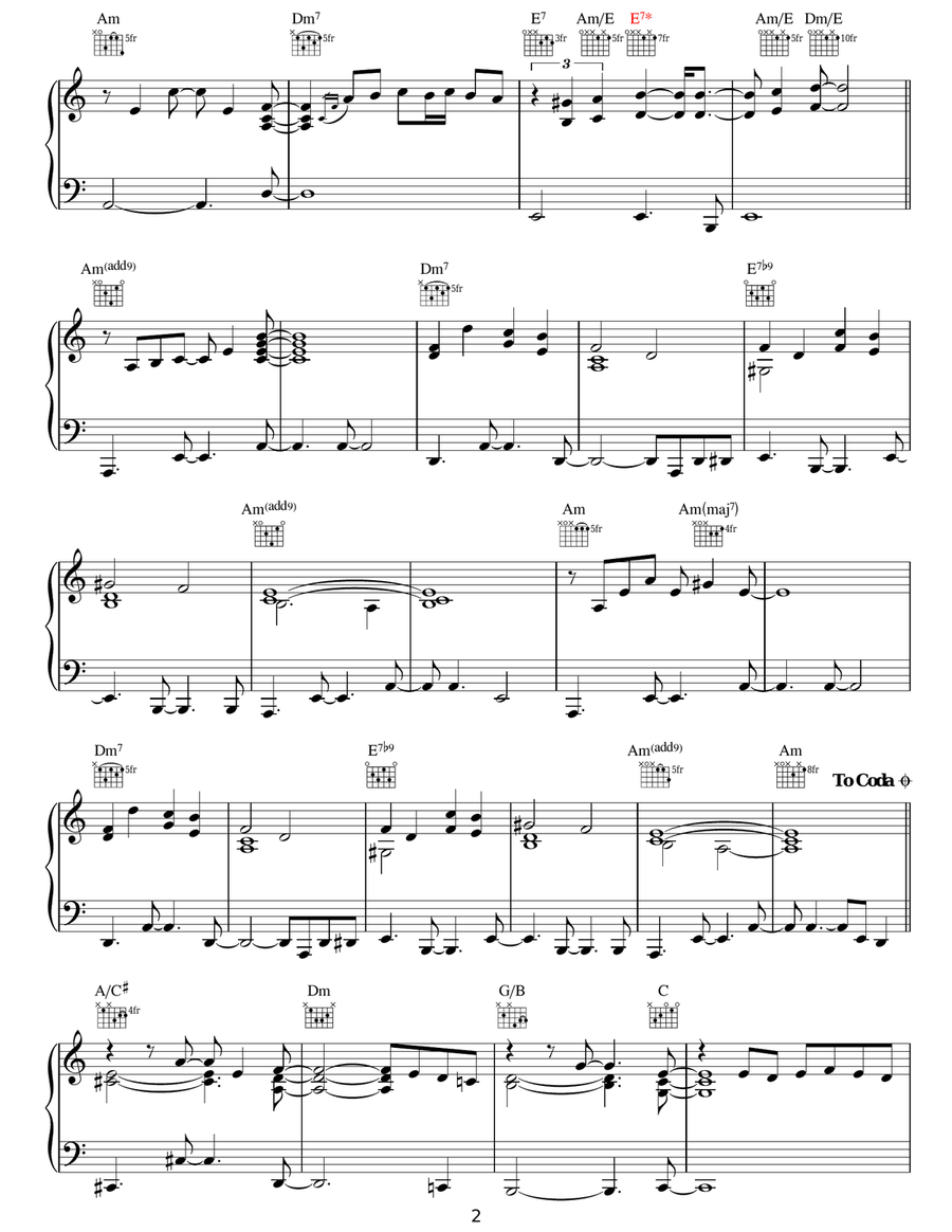 Moonrise Piano Solo scores gallery preview page 2