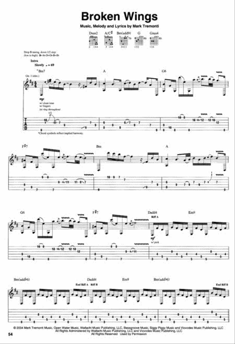 Alter Bridge – One Day Remains Electric Guitar scores gallery preview page 2