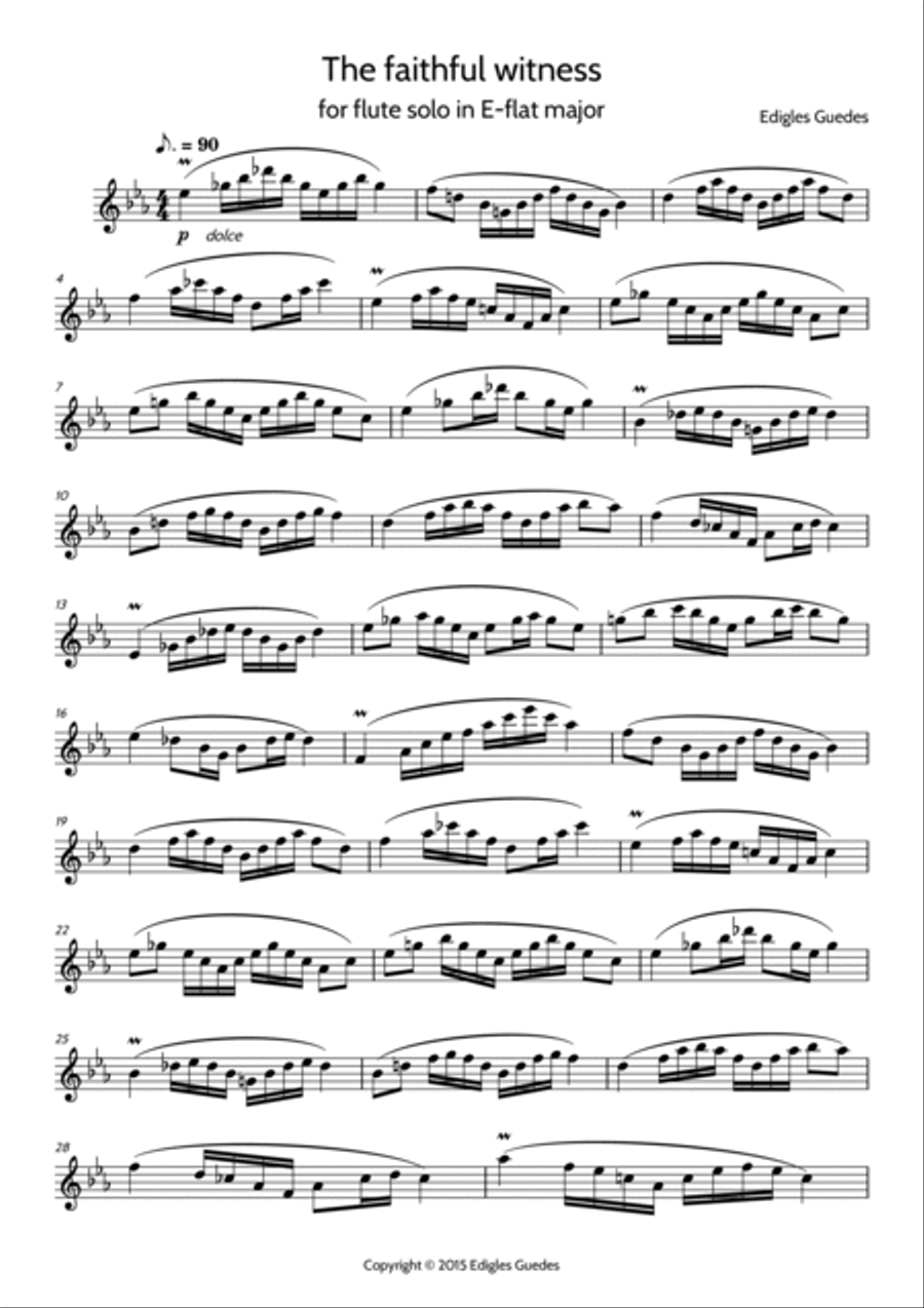 The faithfull witness Flute Solo scores gallery preview page 2