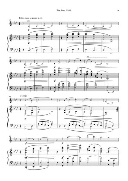 The Lost Child for violin and piano image number null