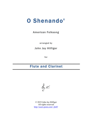 Book cover for Shenandoah for Flute and Clarinet