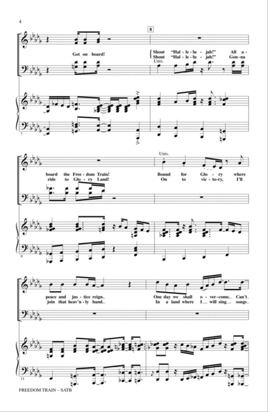 Freedom Train 4-Part scores gallery preview page 2