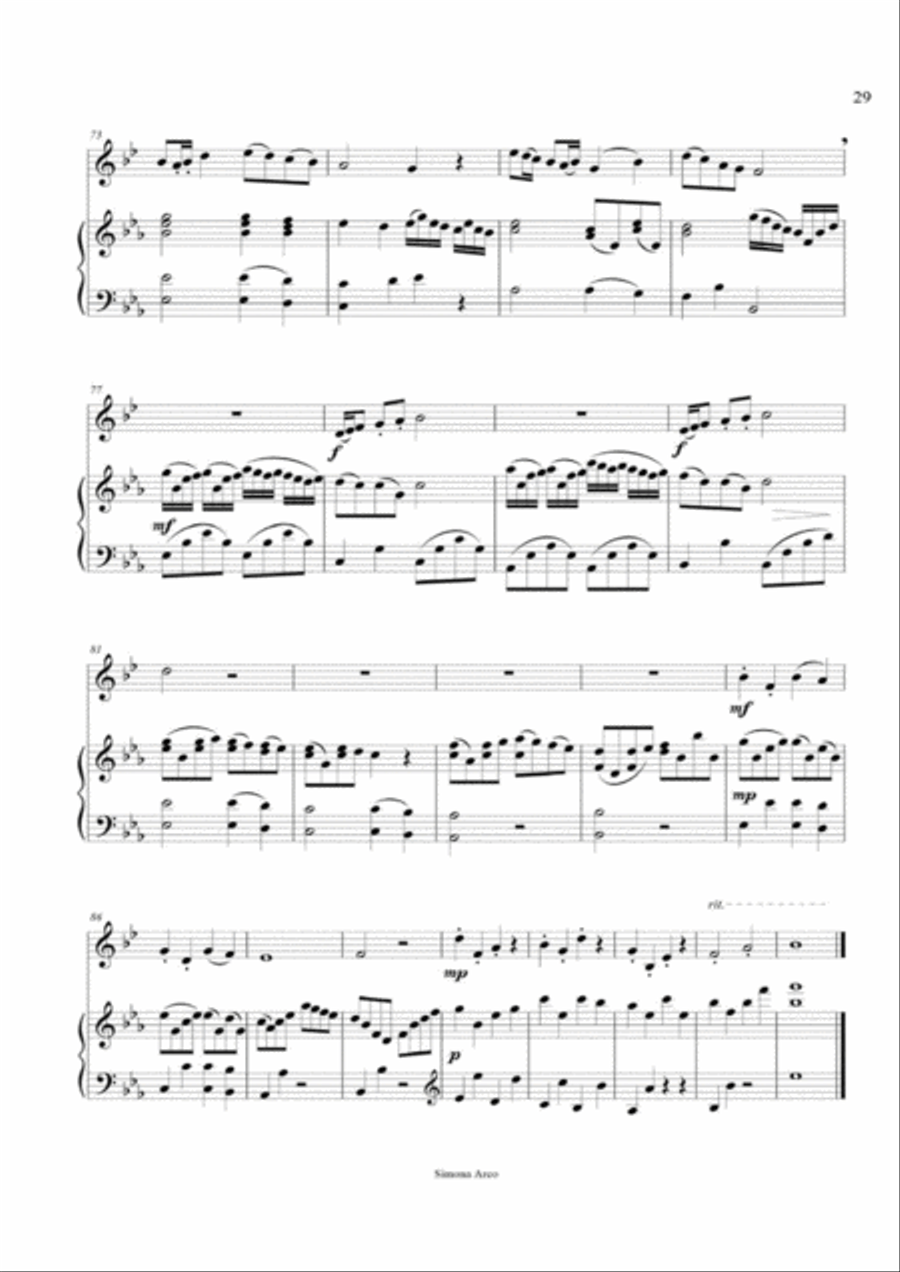 Snowflakes Horn scores gallery preview page 6