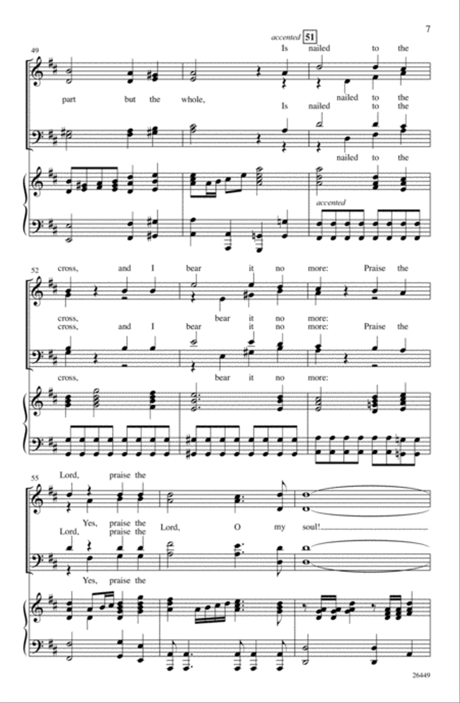 It Is Well with My Soul 4-Part scores gallery preview page 6