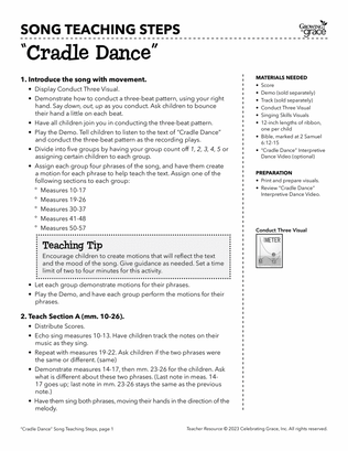 Cradle Dance Teacher Resource