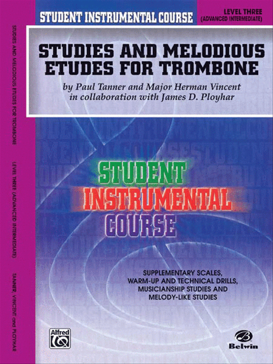 Student Instrumental Course Studies and Melodious Etudes for Trombone Baritone Horn scores gallery preview page 1