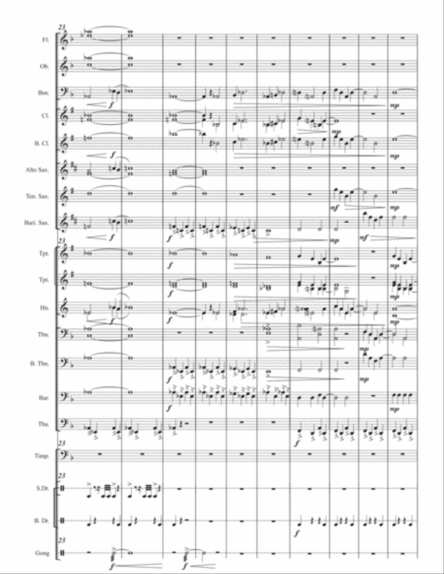 A World in Crisis Concert Band scores gallery preview page 6