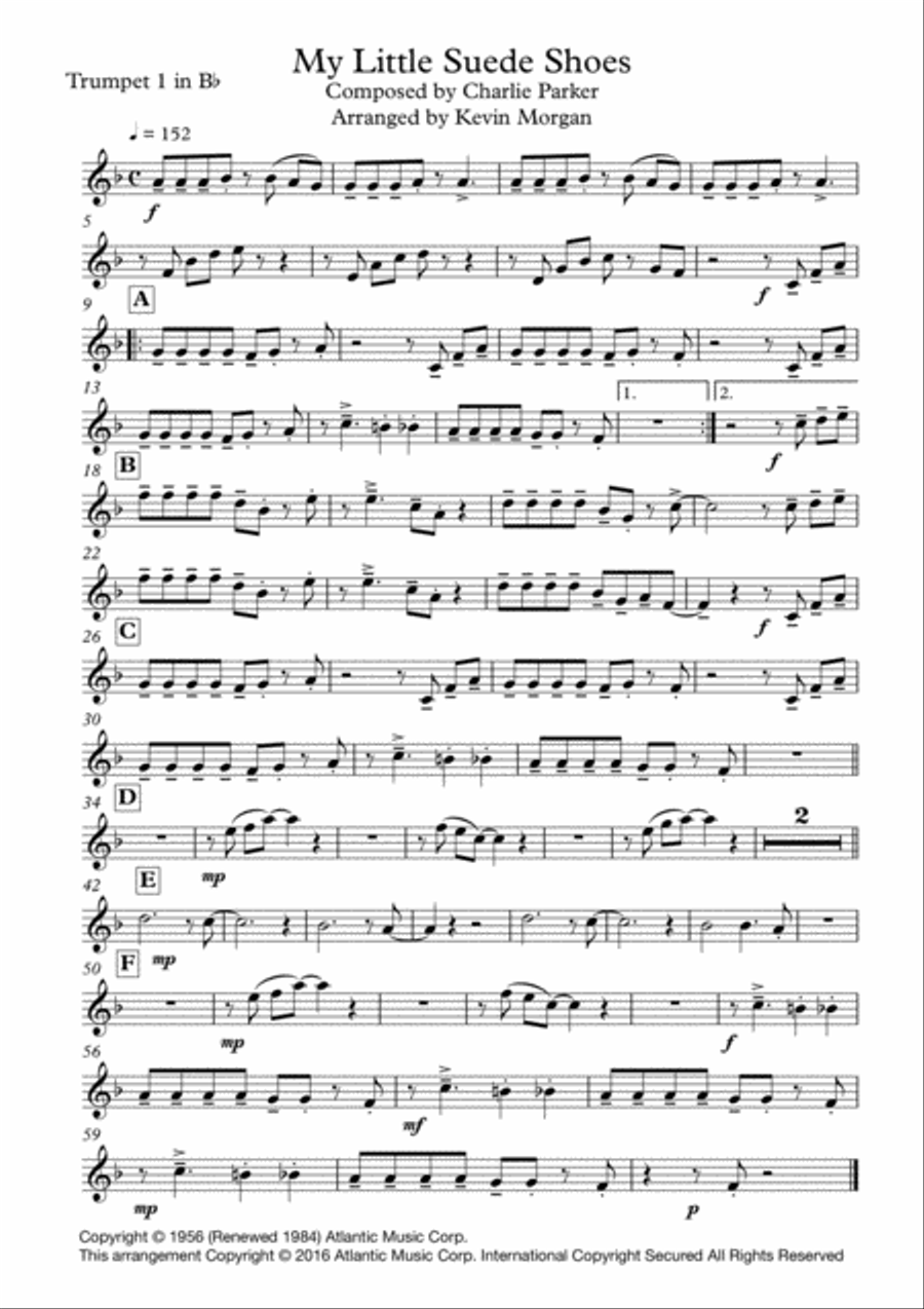 My Little Suede Shoes My Little Suede Shoes Brass Ensemble scores gallery preview page 3