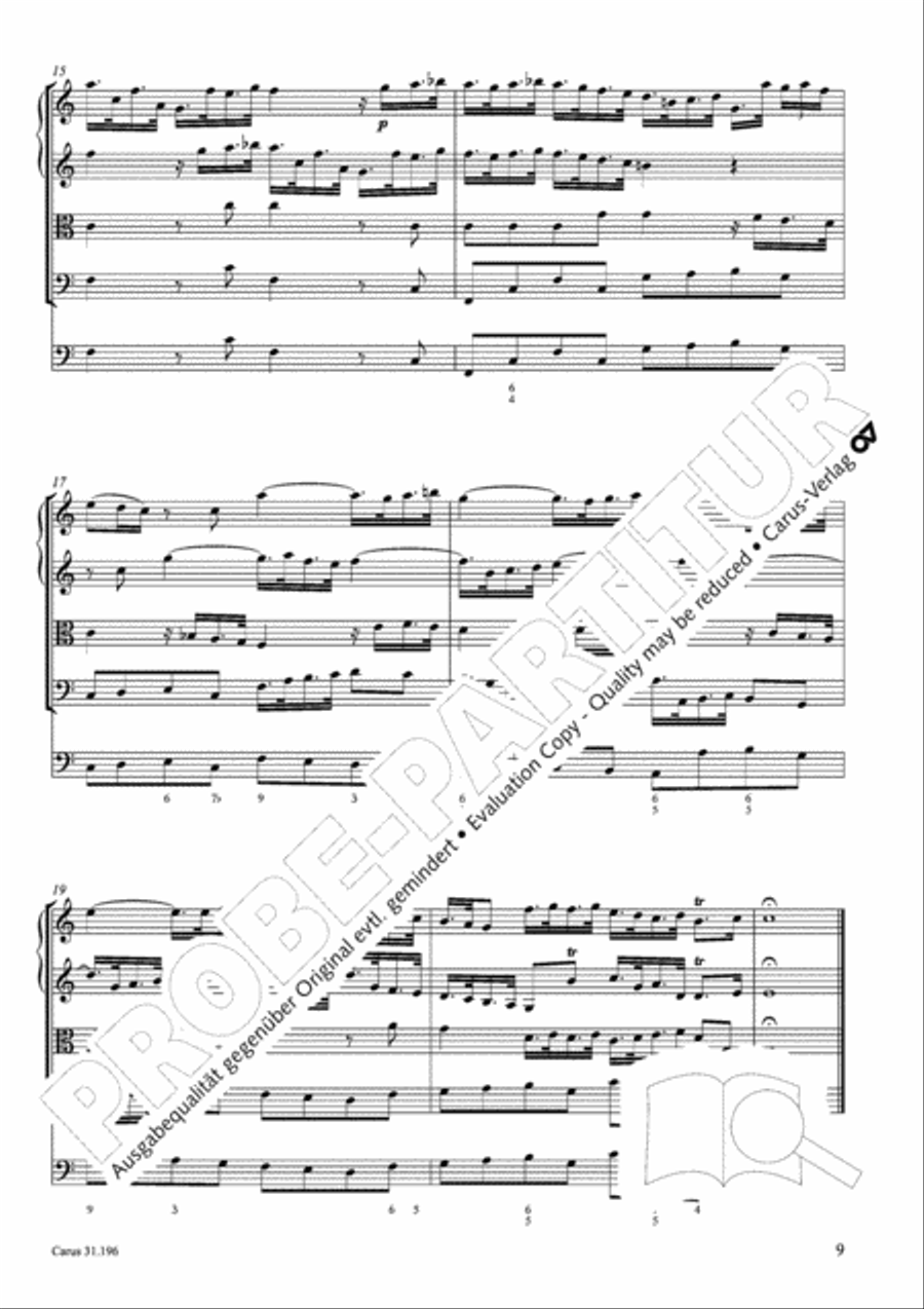 The Lord is mindful of us (Der Herr denket an uns) STB scores gallery preview page 9