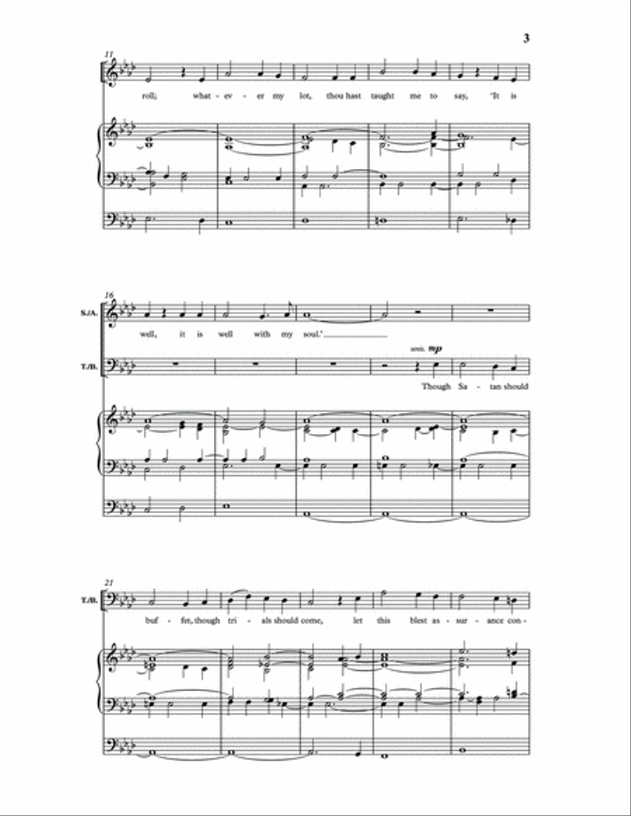 It Is Well with My Soul 4-Part scores gallery preview page 3