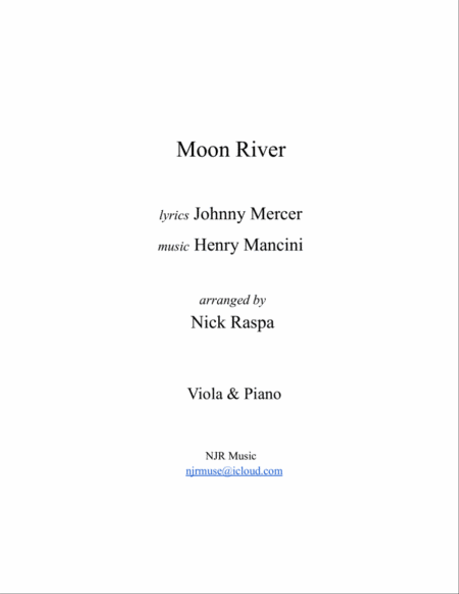 Moon River Viola scores gallery preview page 3